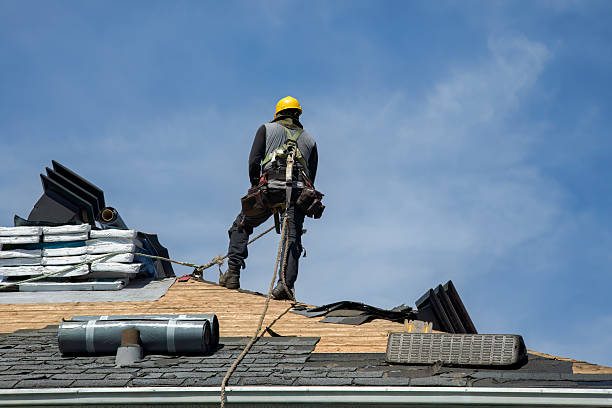 Professional Roofing technician working in Oak Hall, VA